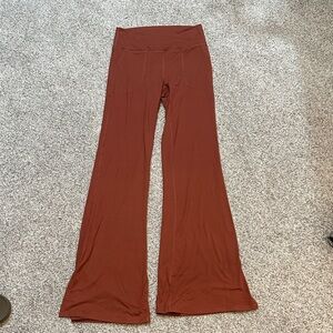 Rust Flared Yoga Pants